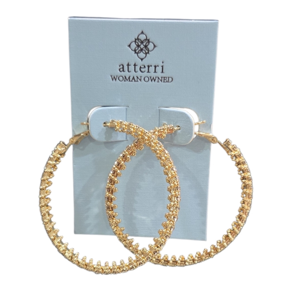 💛🔹️Atterri 🔹️Gold Hoop Earrings